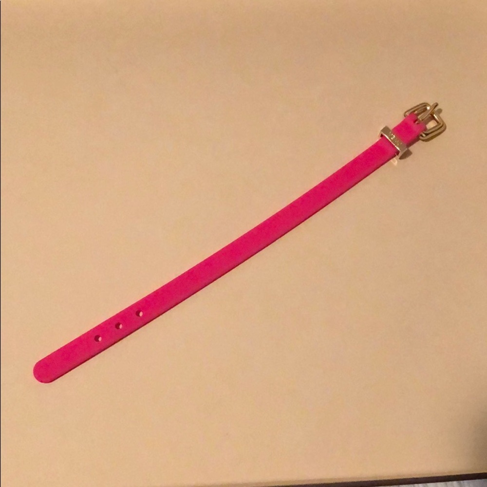 Hot pink rubber bracelet